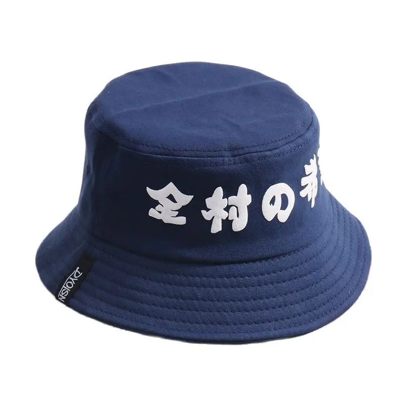 Стиль Харадзюку Женская искусственная кожа белая черная синяя|Мужская панама| |