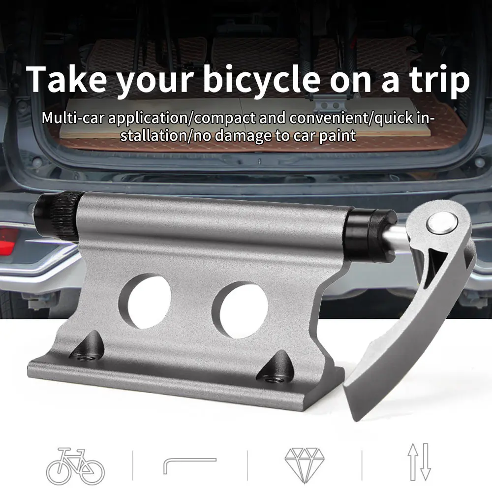 

Quick Release Fork Mount Bike Block Fork Mount Aluminum Alloy Quick Release Bicycle Front Fork Fixed Clip Luggage Rack