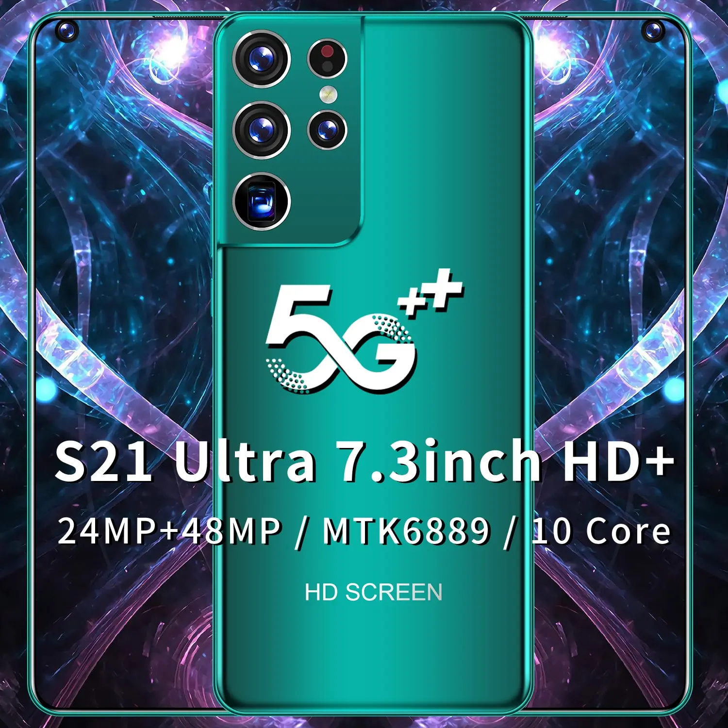 

Galay S21+Ultra7,2Zoll Smartphone6800mAh Entsperren Globale Version 4G5G Android10 16MP + 32MP 12GB + 512GB Celulares Smartphone