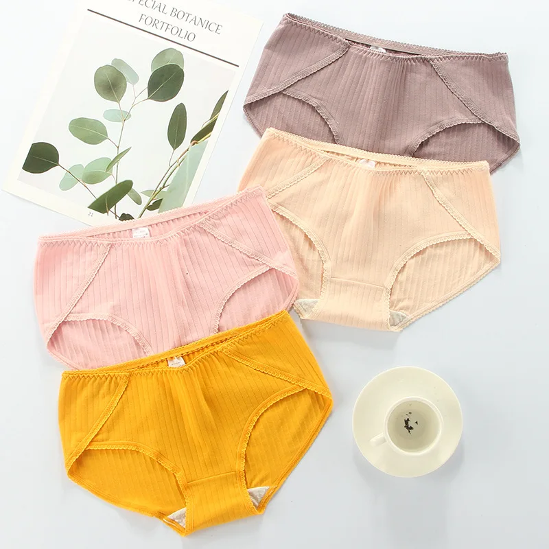 

Трусы женские кружевные, из чистого хлопка, низкая талия Бесшовные, Трусы для девочки