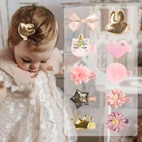 20 types girls princess headwear gift colorful bb clips baby cute hair clips bowknotflowerstar hairpins sweet girls barrettes