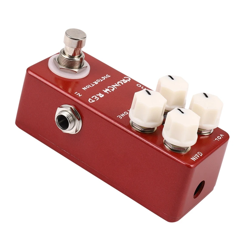 Mosky Mini Guitar Effect Pedal Crunch Red Distortion True Bypass Full Metal Shell | Спорт и развлечения
