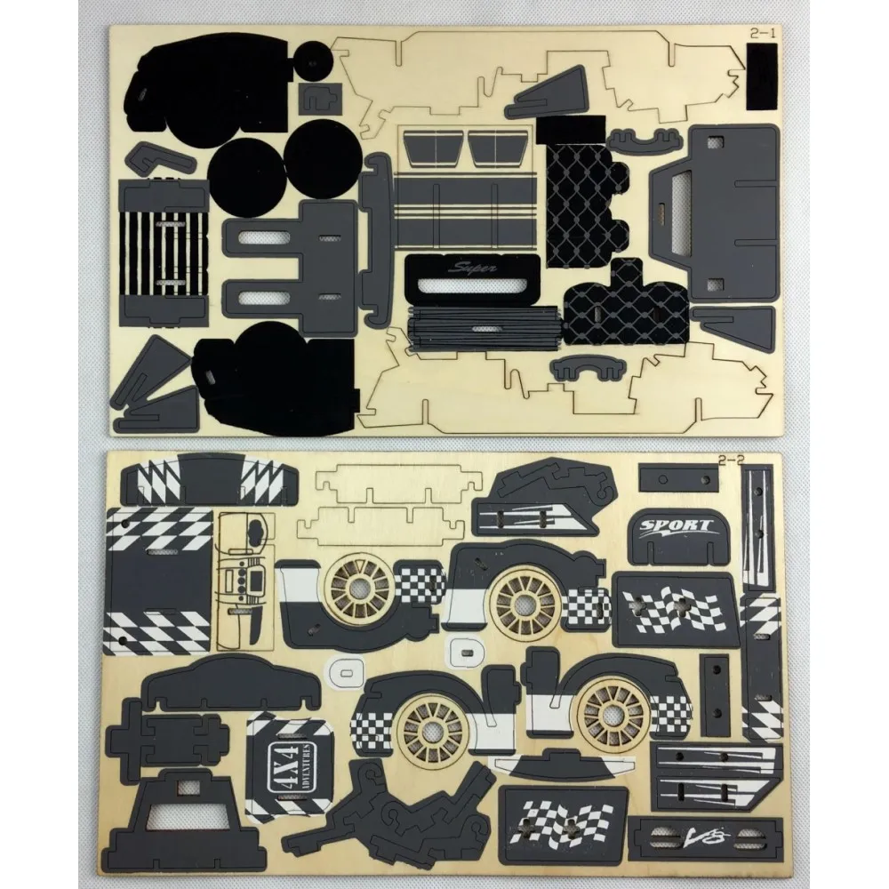 Набор для сборки DIY 3D деревянные игрушки супер машинка Модель дорожного