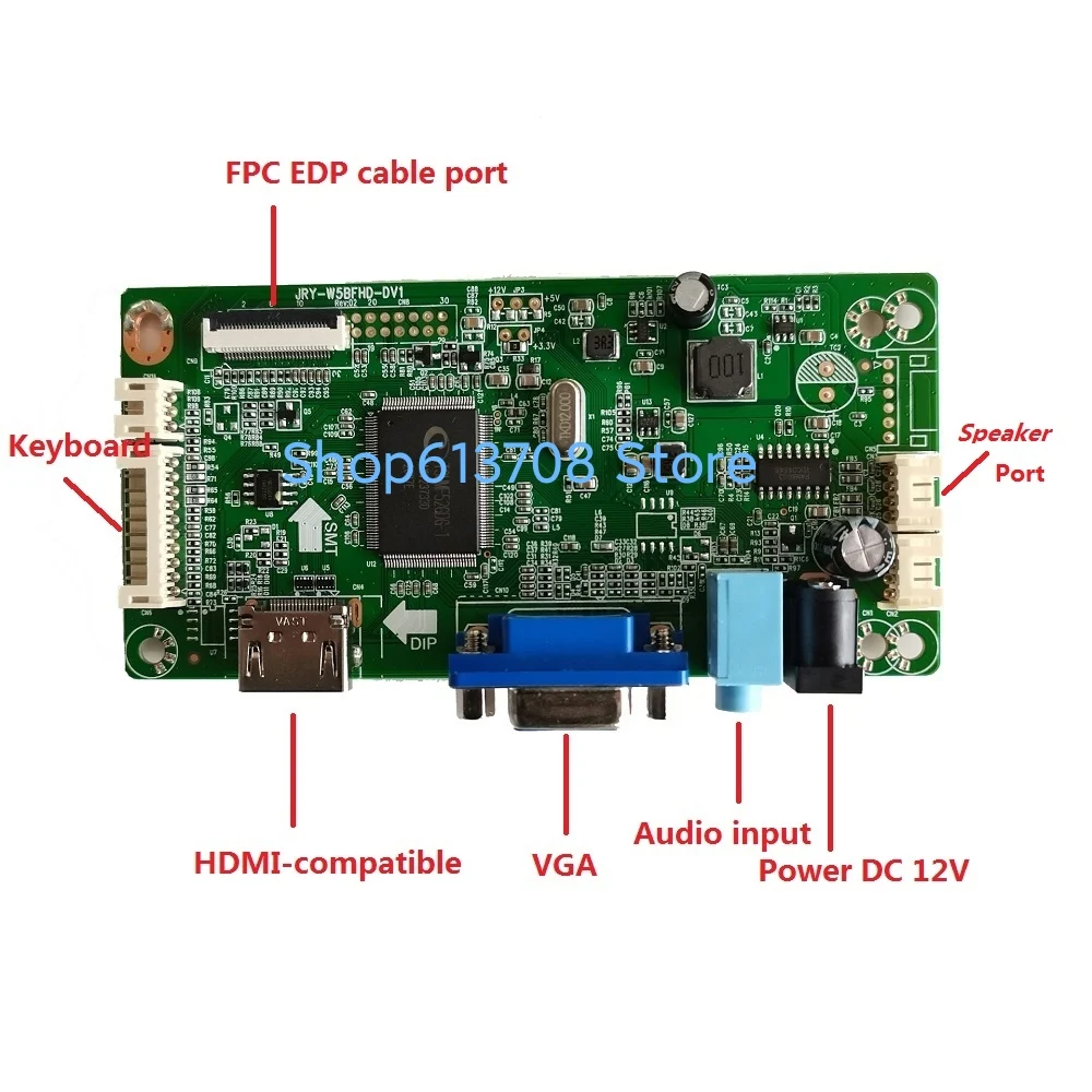 Комплект для B140HTN01.4 EDP светодиодный VGA HDMI-Совместимость DIY ЖК-дисплей драйвер 30Pin