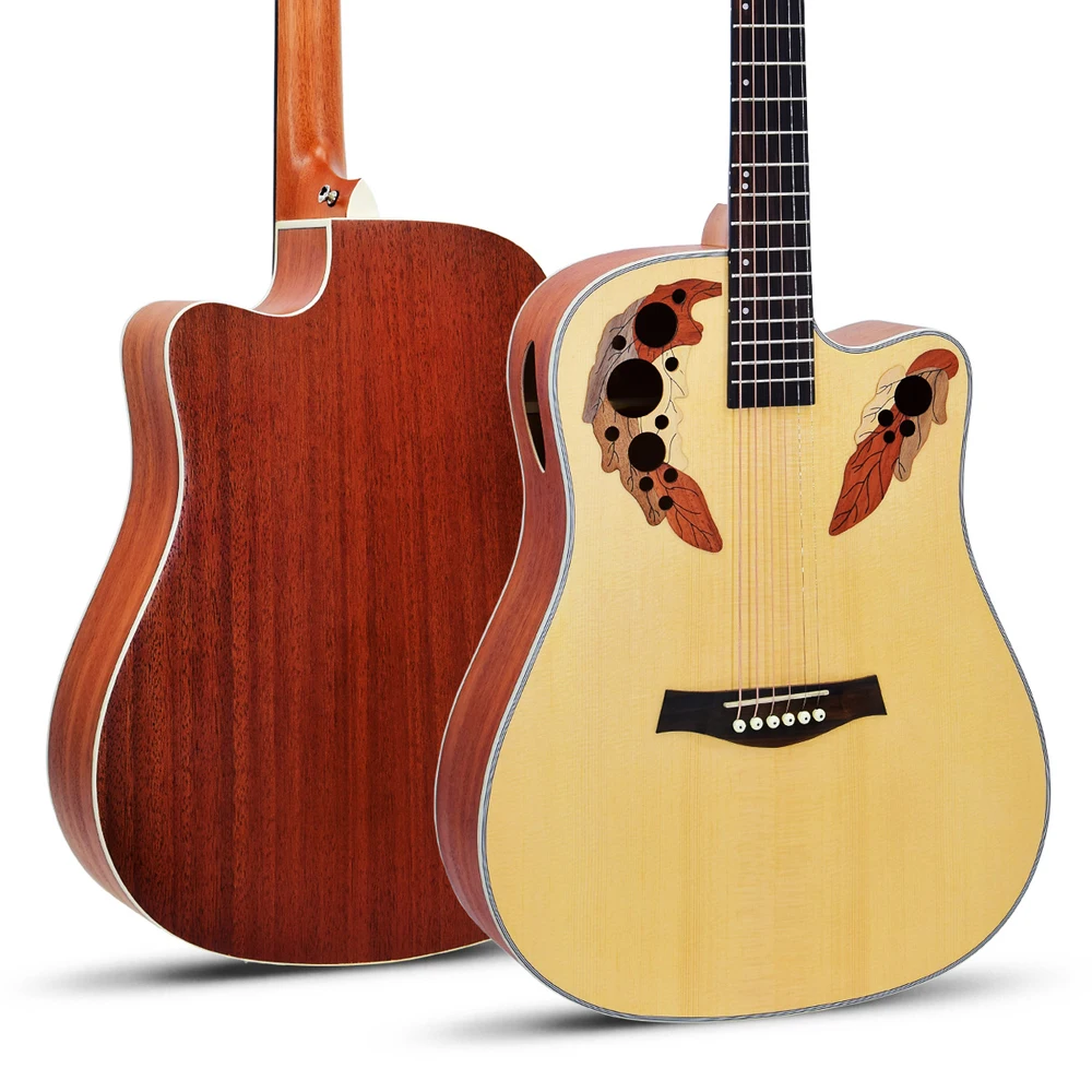 Акустическая гитара Роза 41 дюймовая в форме виноградины уровень звука A ель