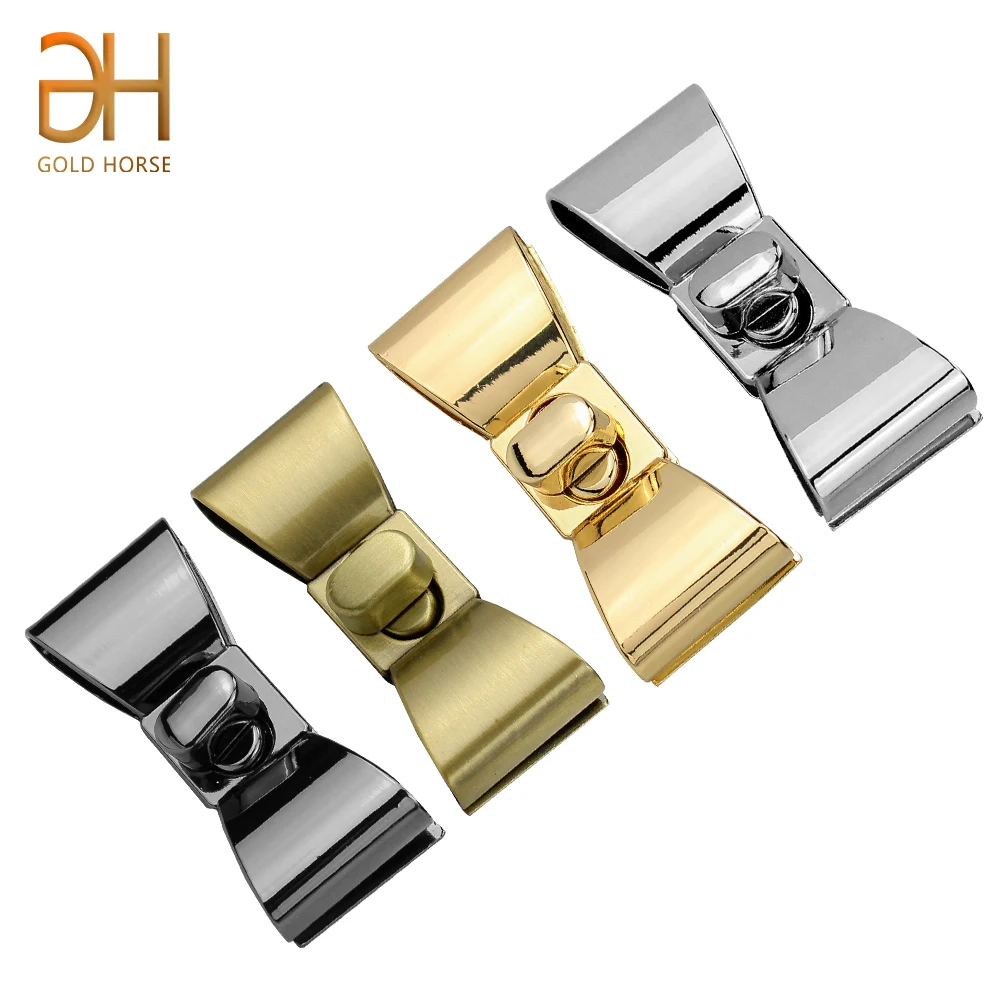 В форме галстука замок с поворотным замком кожаный сделай сам для сумок Женская