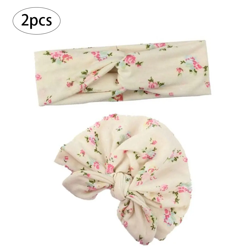 

2pc/Set DIY Handmade Mom Rabbit Ears Hair Ornaments Tie Bow Headband Elastic Newborn Headwear Hair Band Hair Accessories