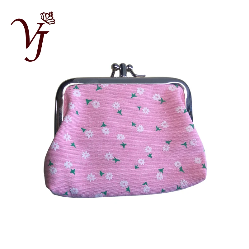 Модные мини-сумочки для монет с милыми цветами парусиновые сумочки женщин