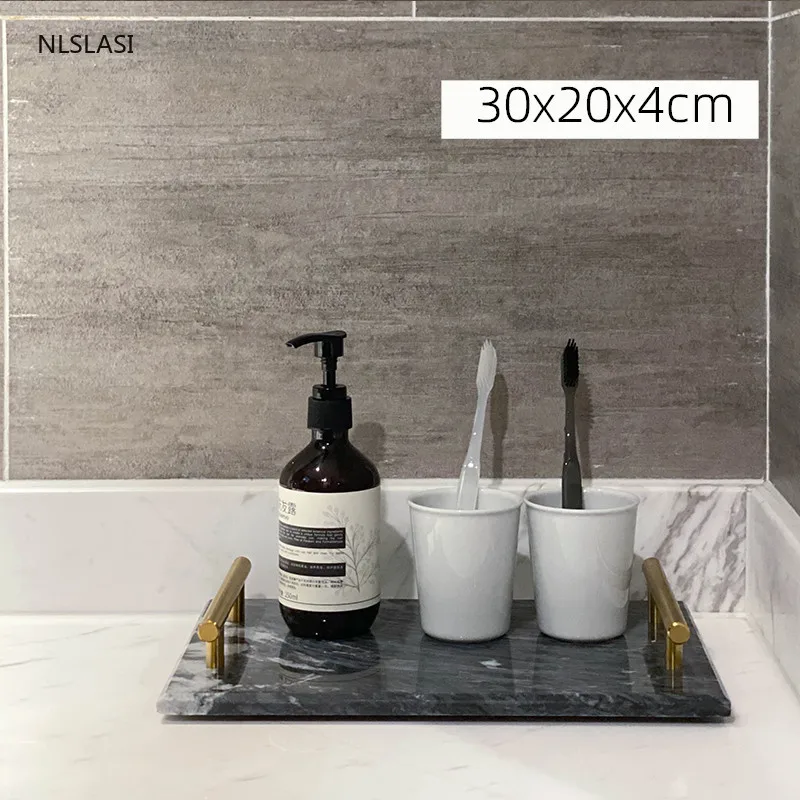 

Nordic Luxury Style Marble Home Bathroom Accessories Shower Hanging Shelves Corner Wall Storage Cosmetic Shelf Storage Rack