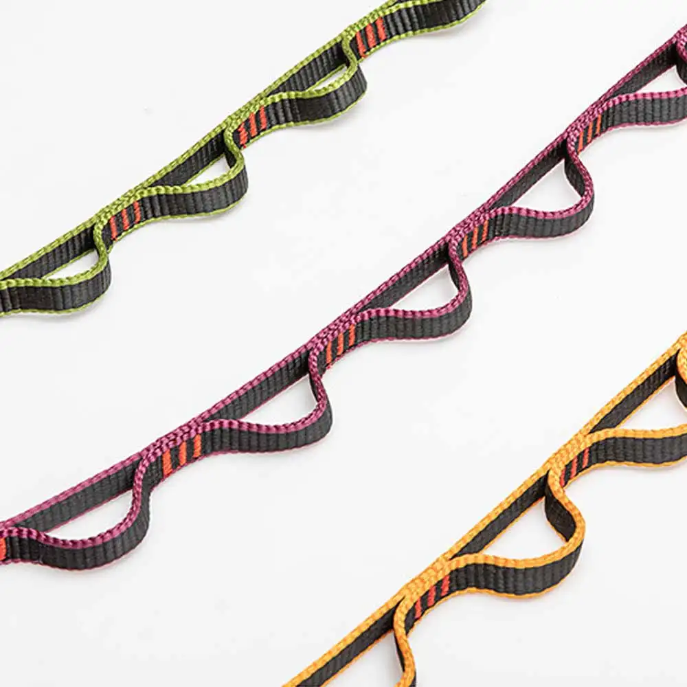 

CAMNAL Daisy Chain Rope Looped Strong Straps 22 KN Climbing Lanyard Nylon Daisy Chains Multi Loop Aerial Yoga Webbing Sling