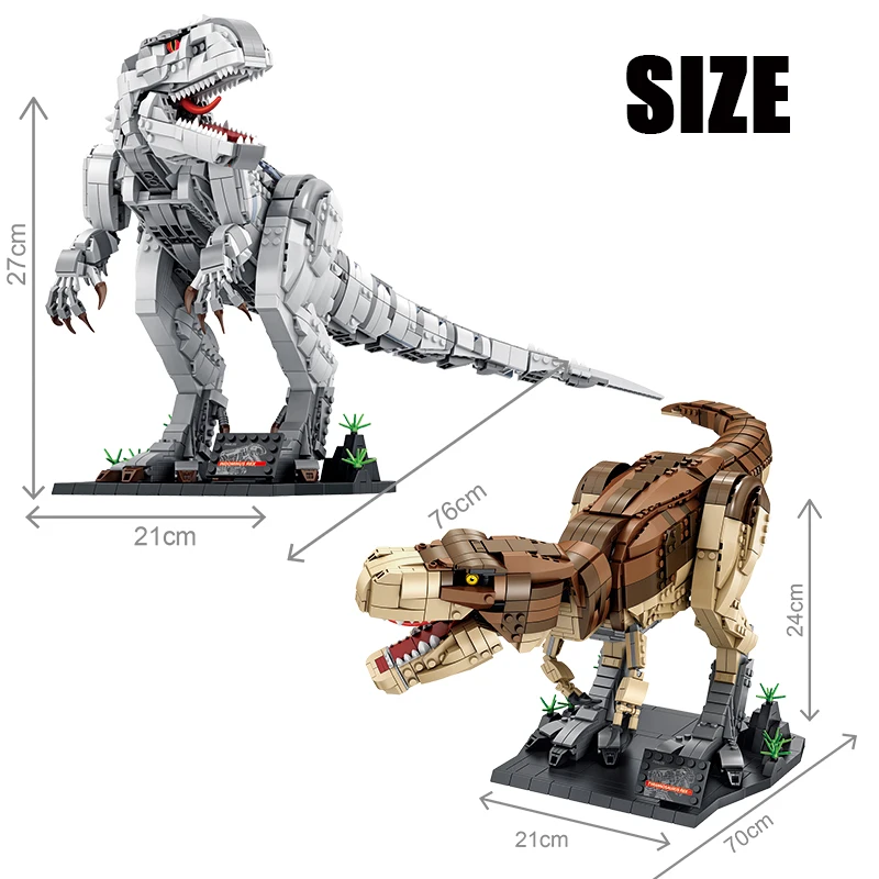 

City Jurassic World Mechanical Dinosaur Model Building Blocks Creator MOC Tyrannosaurus AnimaI DIY Bricks Toys for Children