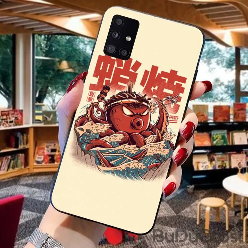 

TheGreatWave of Kanagawa Ramen sushi Phone Case for Samsung A91 01 10S 11 20 21 31 40 50 70 71 80 A2 CORE A10