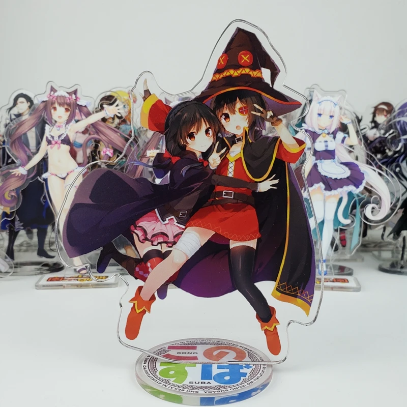 Аниме KonoSuba: Благословение бога на этот прекрасный мир! Мегумин Аква Даркнесс косплей акриловая стойка фигурная модель декоративный подарок на Рождество.