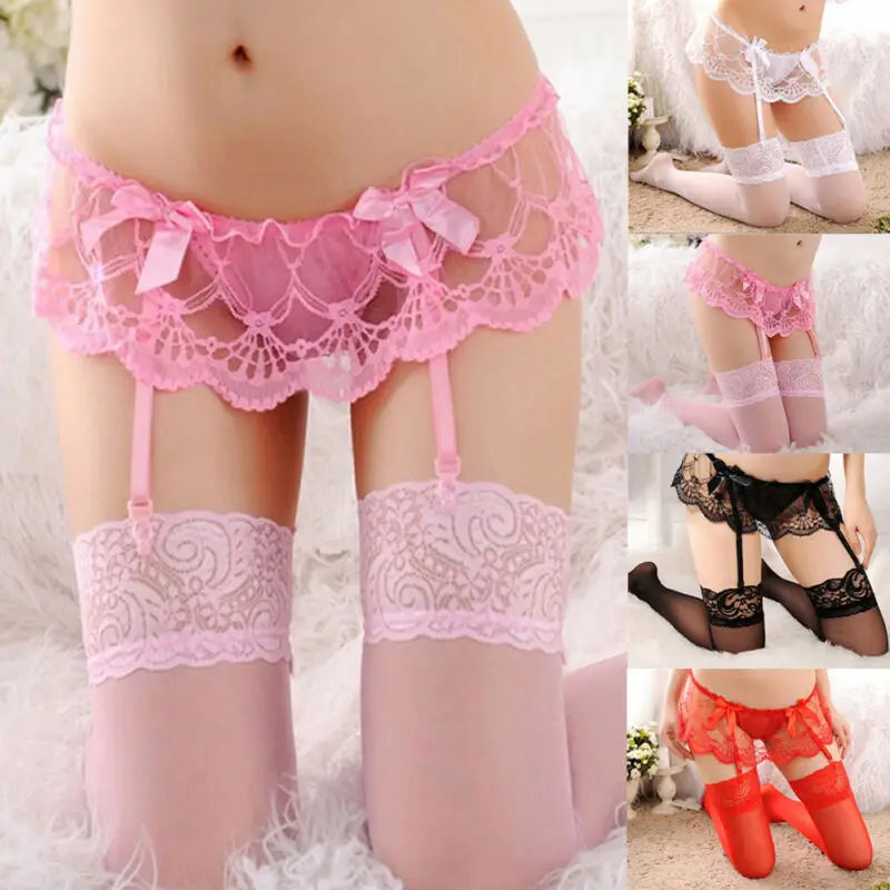 Красивое женское Сетчатое нижнее белье с поясом для чулок кружевные
