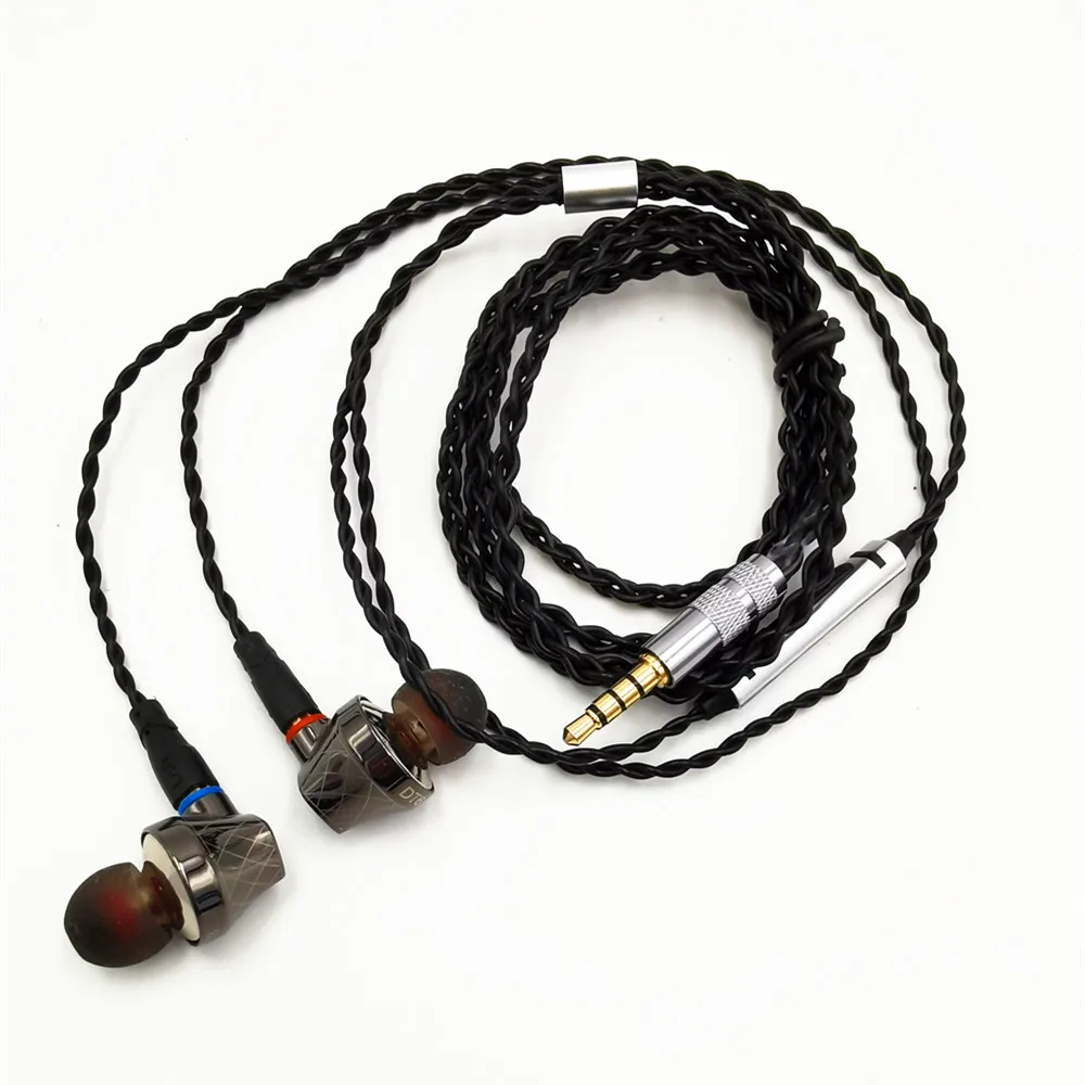 SENFER DT6 1BA + 1DD гибридные наушники вкладыши HIFI DJ спортивные для бега с микрофоном