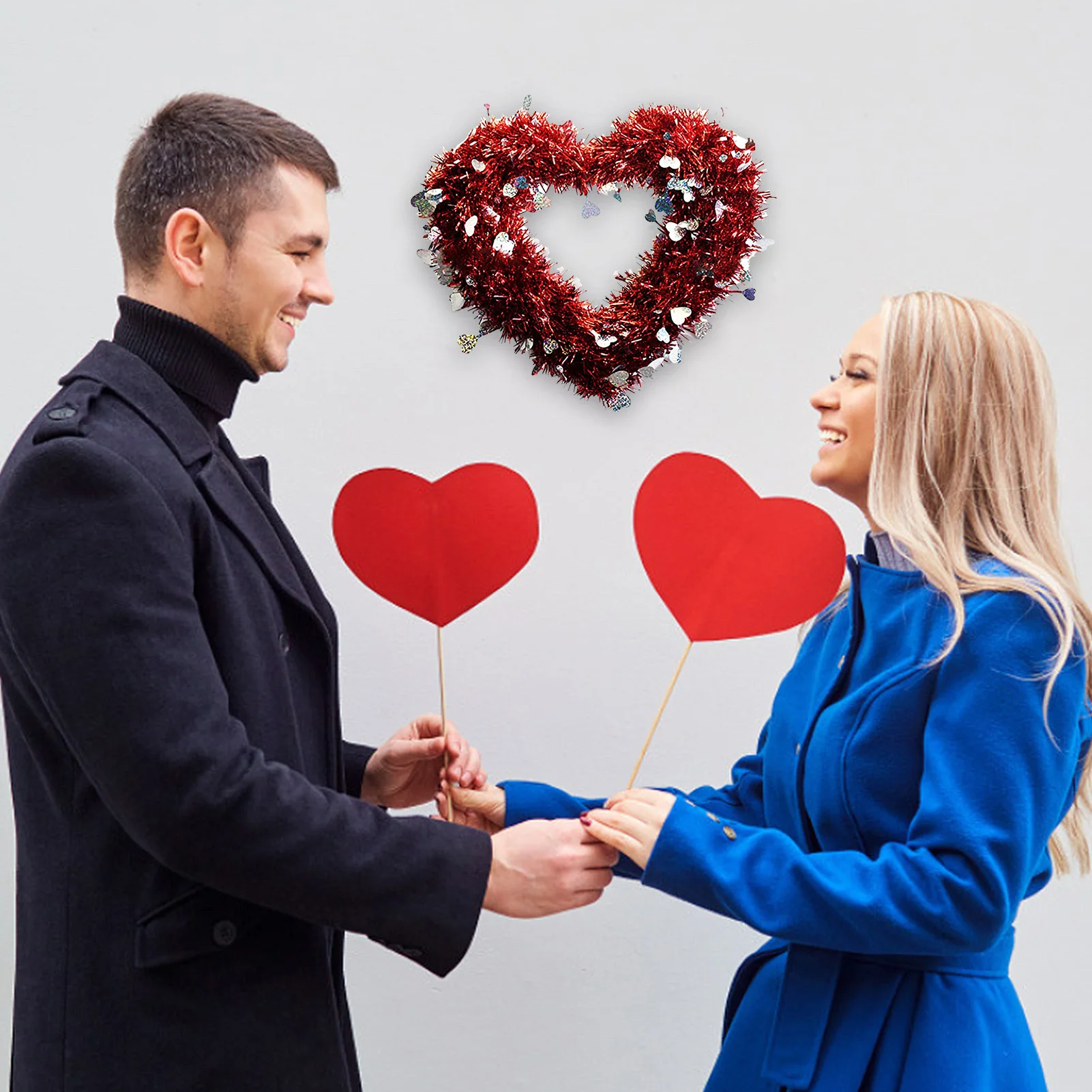 Гирлянда в форме сердца украшение на День святого Валентина свадьвечерние