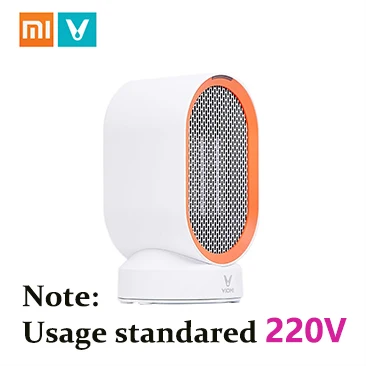 US Plug Xiaomi VIOMI электрический обогреватель Мини домашняя столешница Маленький Удобный комнатный вентилятор быстрая энергосберегающая грелка для зимы PTC керамический нагрев - Цвет: US Plug