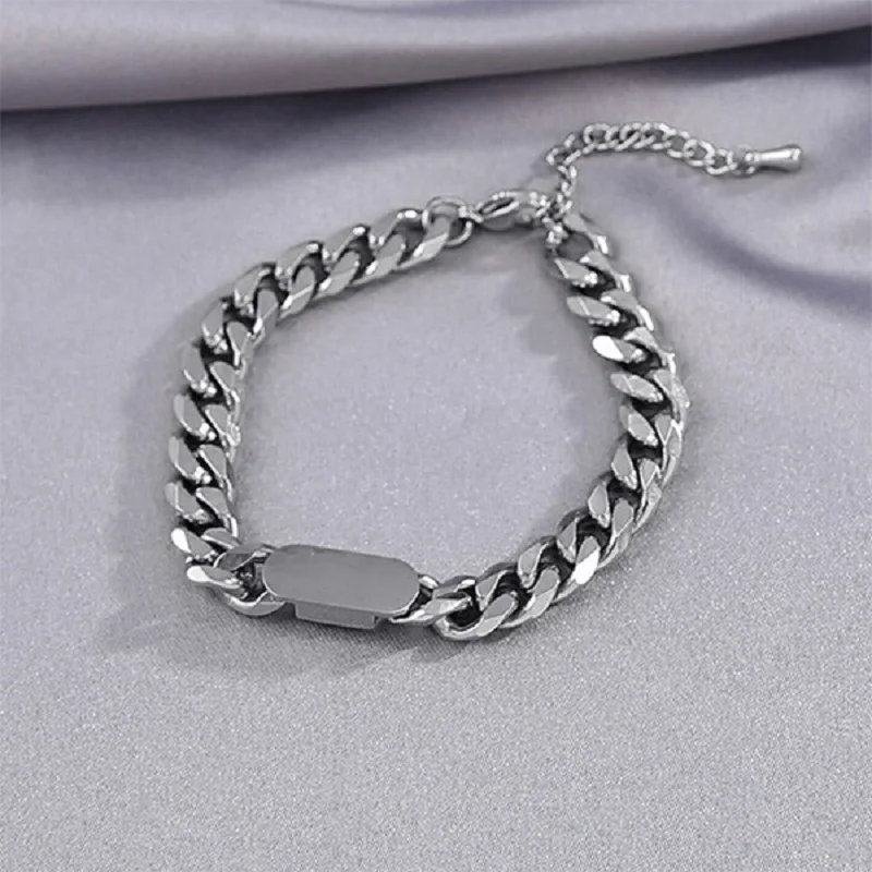 Комплект из колье и браслета титановой стали | Украшения аксессуары