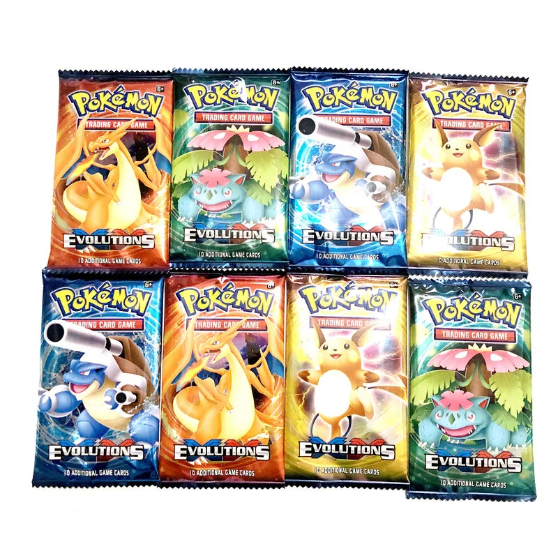 Случайная упаковка Эволюций серии Pokemon XY очень популярная коллекция детских