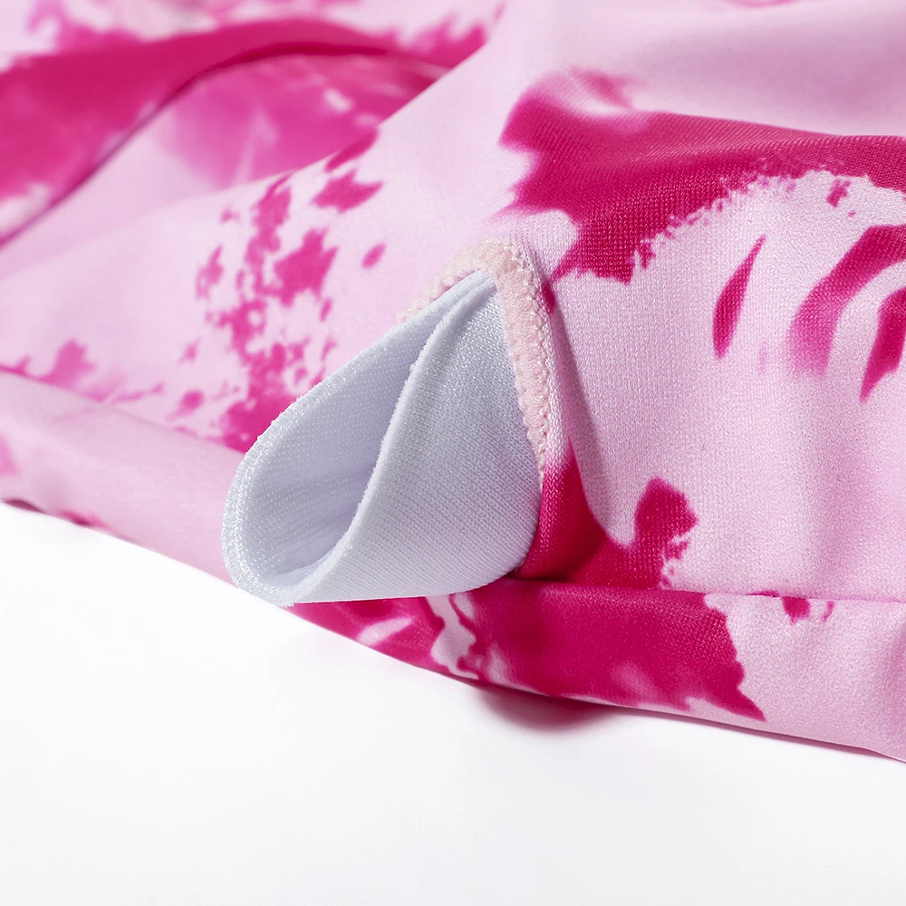 Женский леопардовый купальник с V-образным вырезом и коротким рукавом | Женская