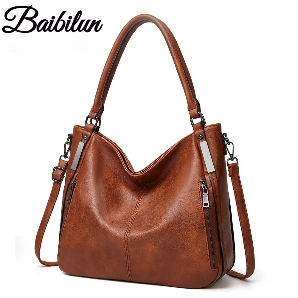 

Fashionable portable document bag, European and American simple single room diagonal tote bag, lady bag Baibilun