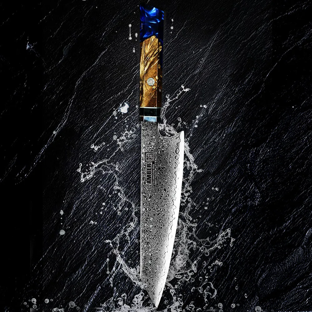 

67 слоев дамасский нож ручной нож VG10 устойчивый нож шеф-повара с деревянной ручкой из смолы нож для резки японский нож