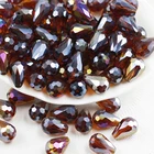 Ограненные Стеклянные Подвески BEAUCHAMP, 10*15 мм, 10 шт., хрустальные бусины в форме капли, швейные украшения, люстра, серьги, браслет, аксессуары, сделай сам