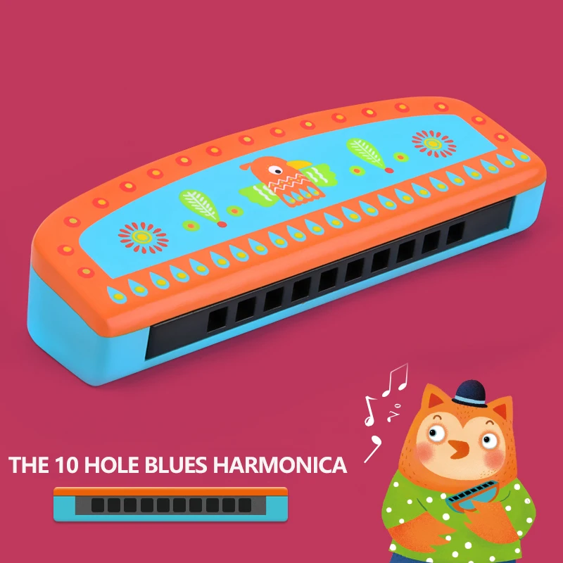 

Mideer Children Early Educational Kids Colorful Interesting Baby Popular Harmonica Wooden Playing Music Game Toys
