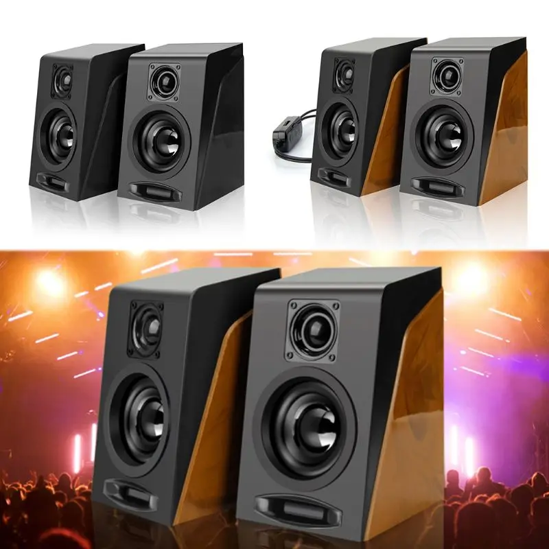 Мини Портативный USB Сабвуфер мультимедийный динамик для настольного компьютера