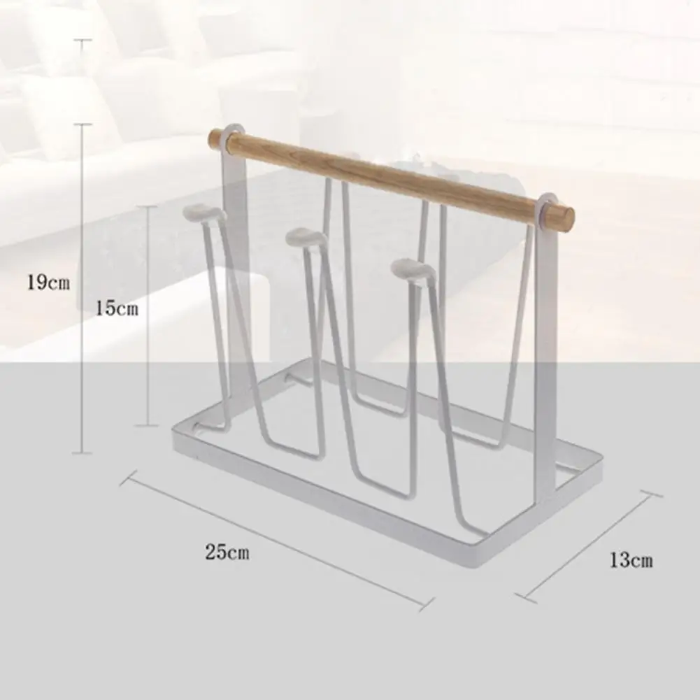 

HOT SALES!!! Kitchen Glass Cup Drying Stand Water Stainless Steel Rack Draining Organizer