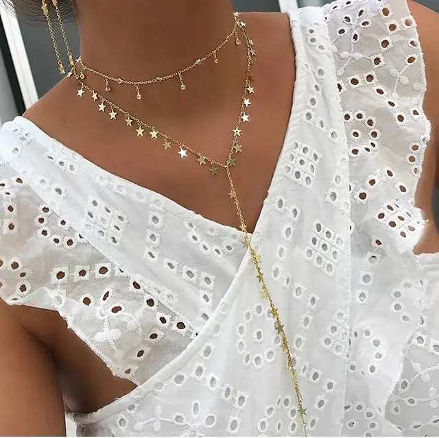 2021 высококачественное очаровательное женское длинное ожерелье с искусственной