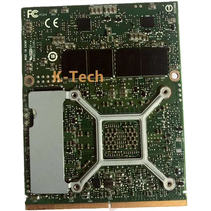 Оригинальная графическая видеокарта GTX580M GTX 580M GDDR5 2 Гб N12E-GTX2-A1 для Dell Alienware M17X R2 R3 R4
