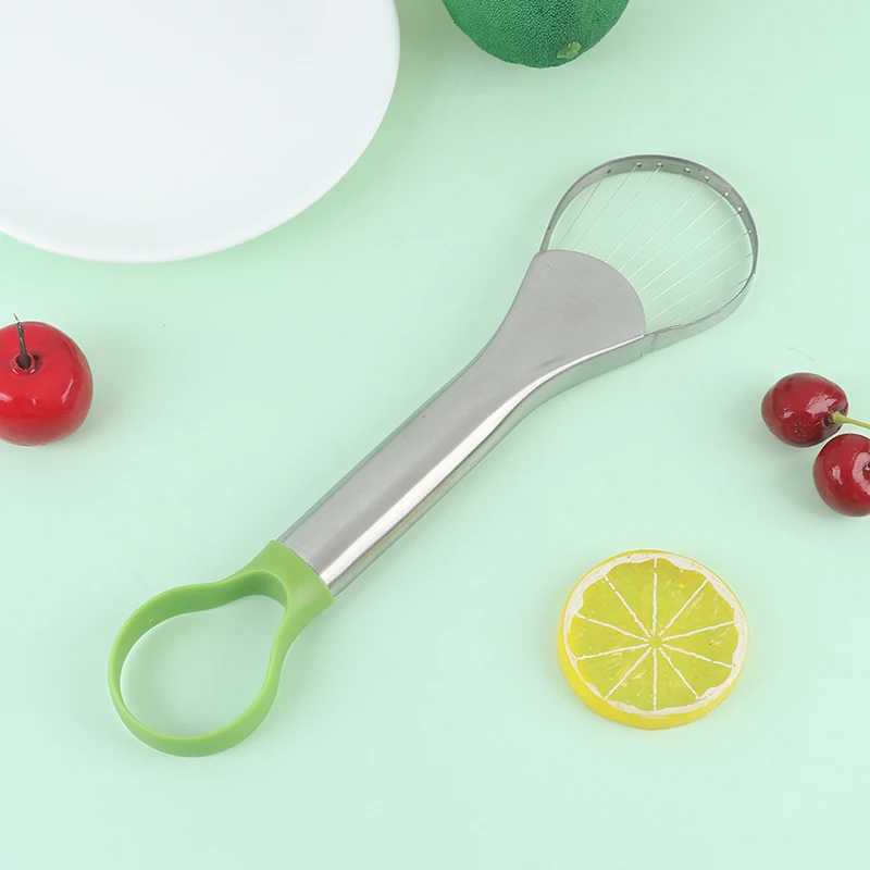 2 в 1 авокадо Slicer Ши нож для удаления сердцевины и нарезания масло Фруктовый резак