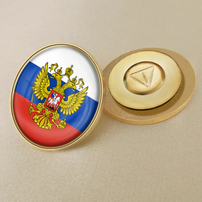 Заколки-значки с флагом Российской Федерации | Украшения и аксессуары