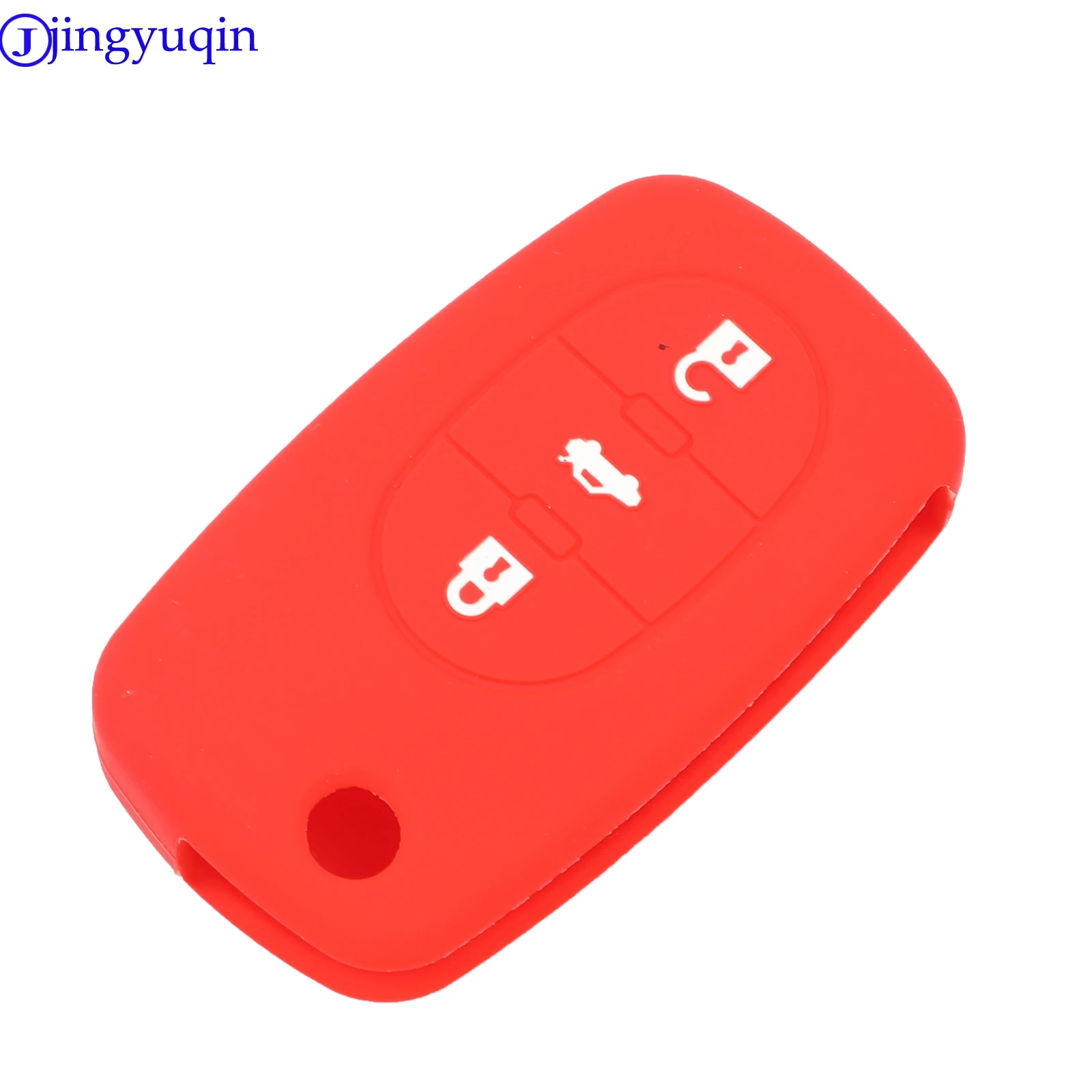 Jingyuqin Силиконовый Складной флип чехол с 3 кнопками для Audi A2 A3 A4 A6 A8|car key case cover|fob