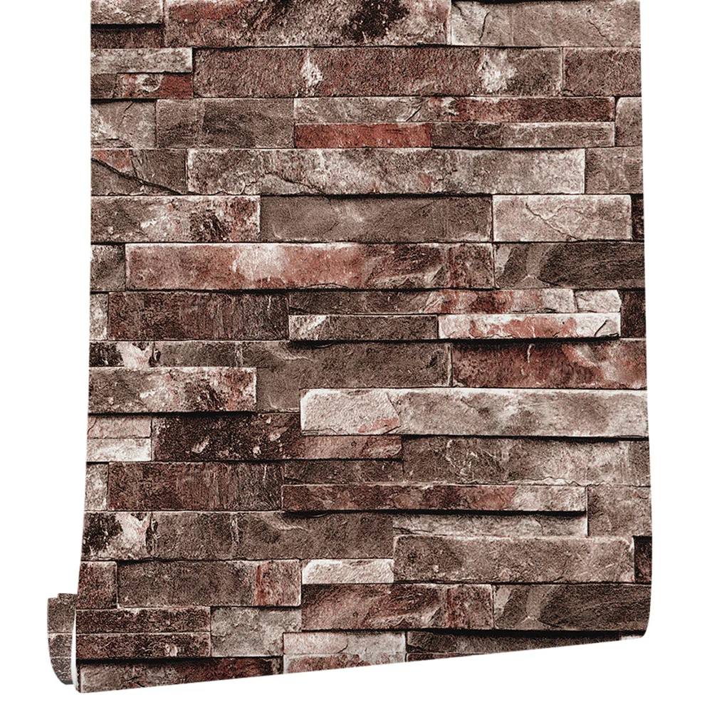 Ретро обои из искусственного кирпича самоклеящиеся виниловые