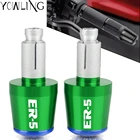 Для Kawasaki ER-5 ER5 2004-2005 04 05 аксессуары для мотоциклов 78 дюйма 22 мм рулевые рукоятки рулевая Заглушка с логотипом фоторяда