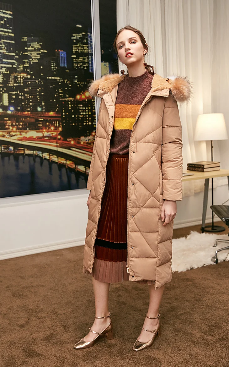 Vero Moda женский Цвет Соответствующие косы волос воротник с капюшоном длинный пуховик | 318312506