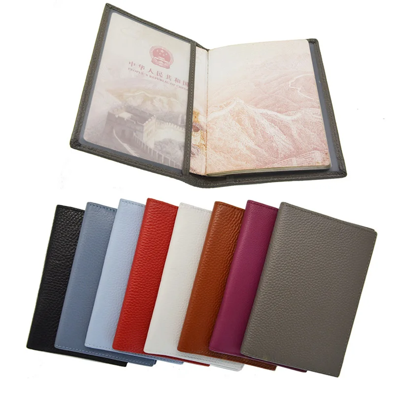 Обложка для паспорта из мягкой натуральной кожи с зернистой фактурой|Держатели