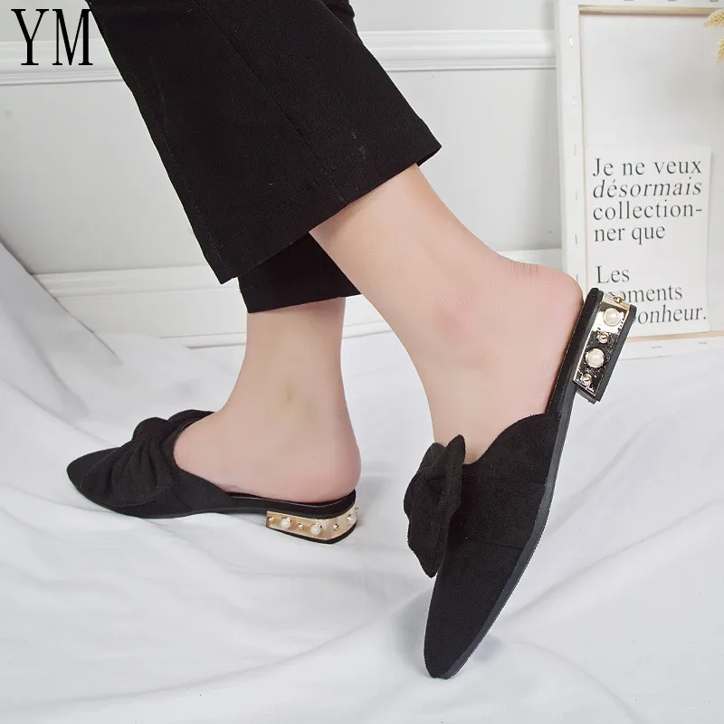 Туфли на плоской подошве с острым носком Женские осенние слипоны Мокасины Zapatos