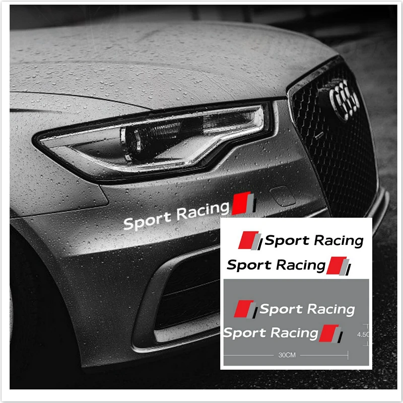 2 шт. наклейки на передний бампер для Audi A1 A3 A4 A5 A6 A7 A8 Q2 Q3 Q5 Q7 TT|Наклейки автомобиль| |