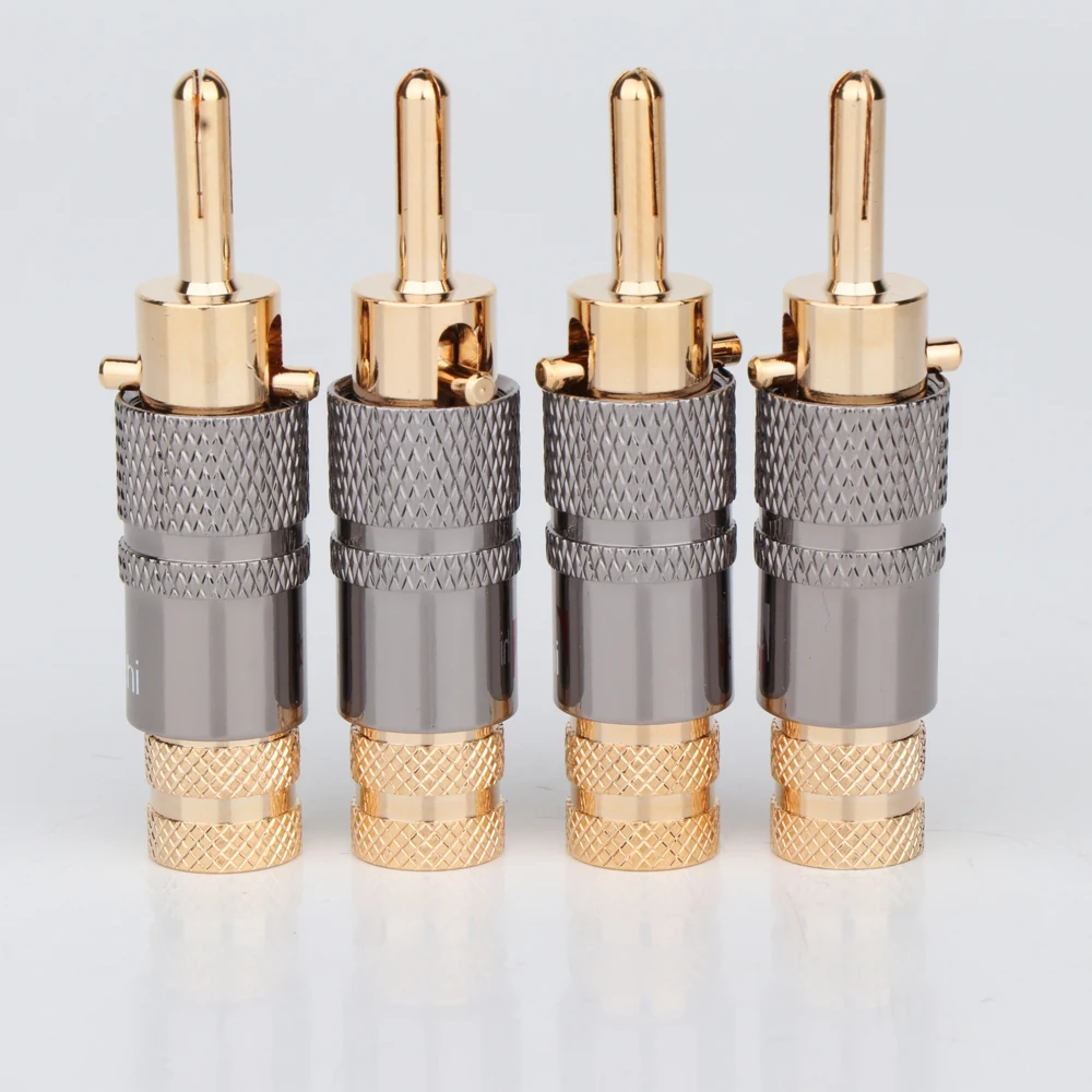 8 шт высокое качество латунь динамик Nakamichi кабель Разъемы с вилками типа банан