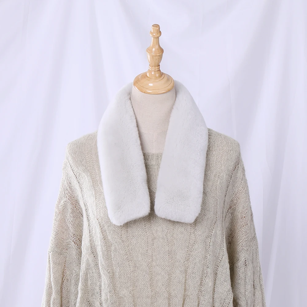 2020 женский Настоящий мех кролика шарф для девочек милый натуральный