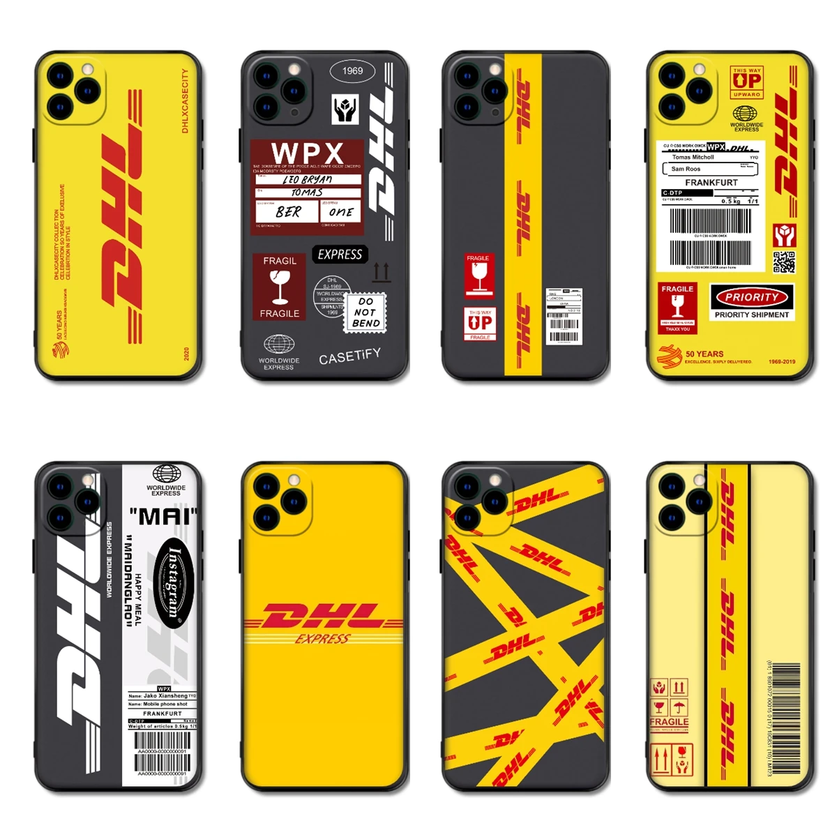 

Fashion DHL Express Soft Phone Case For iPhone 13 Pro Max 12 Mini 11 SE 2020 6 6S 7 8 Plus XS X XR Silicone Cover Fundas Capa