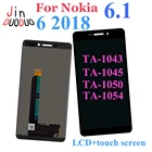 ЖК-дисплей 5,5 дюйма для Nokia 6,1 TA-1043 TA-1045 TA-1050 TA-1054, сенсорный экран с дигитайзером в сборе для Nokia 6 2018