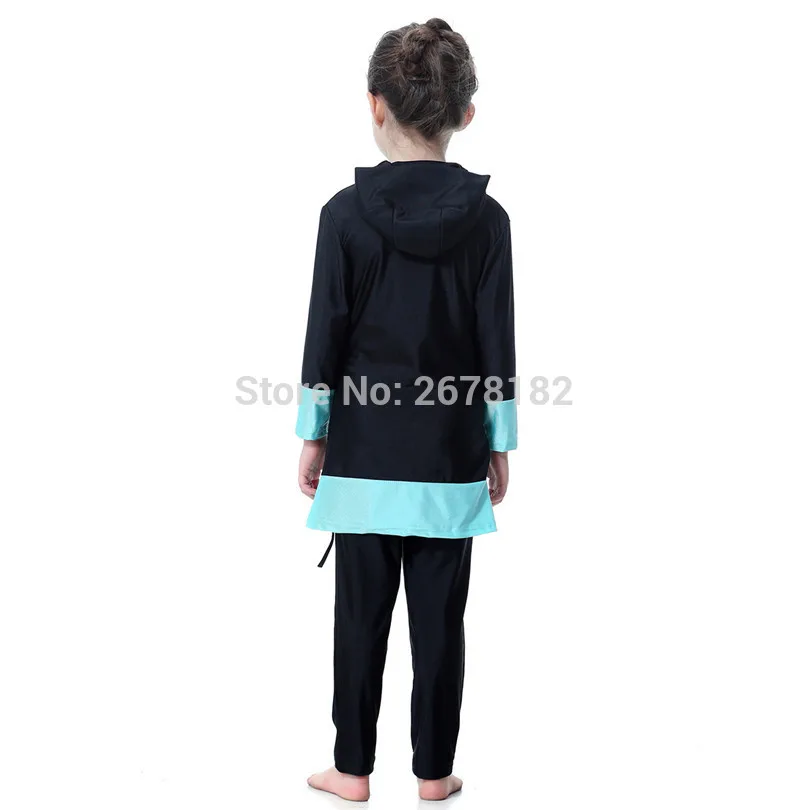 Милый мусульманский купальный костюм для девочек одежда купания коллекция 2018