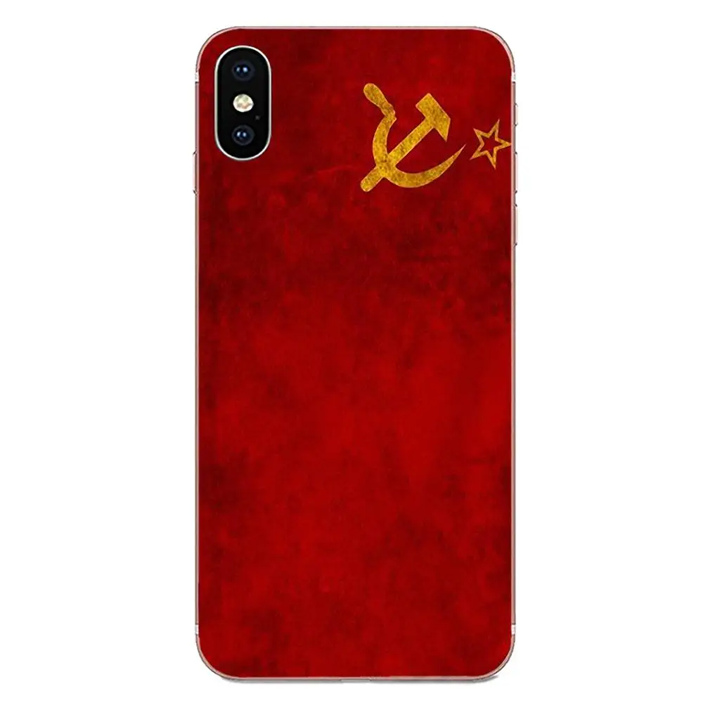 Советский Союз эмблема баннер флаг Арт плакат для Xiaomi Redmi Mi 4 7A 9T K20 CC9 CC9e Note 7 9 Y3 SE рro