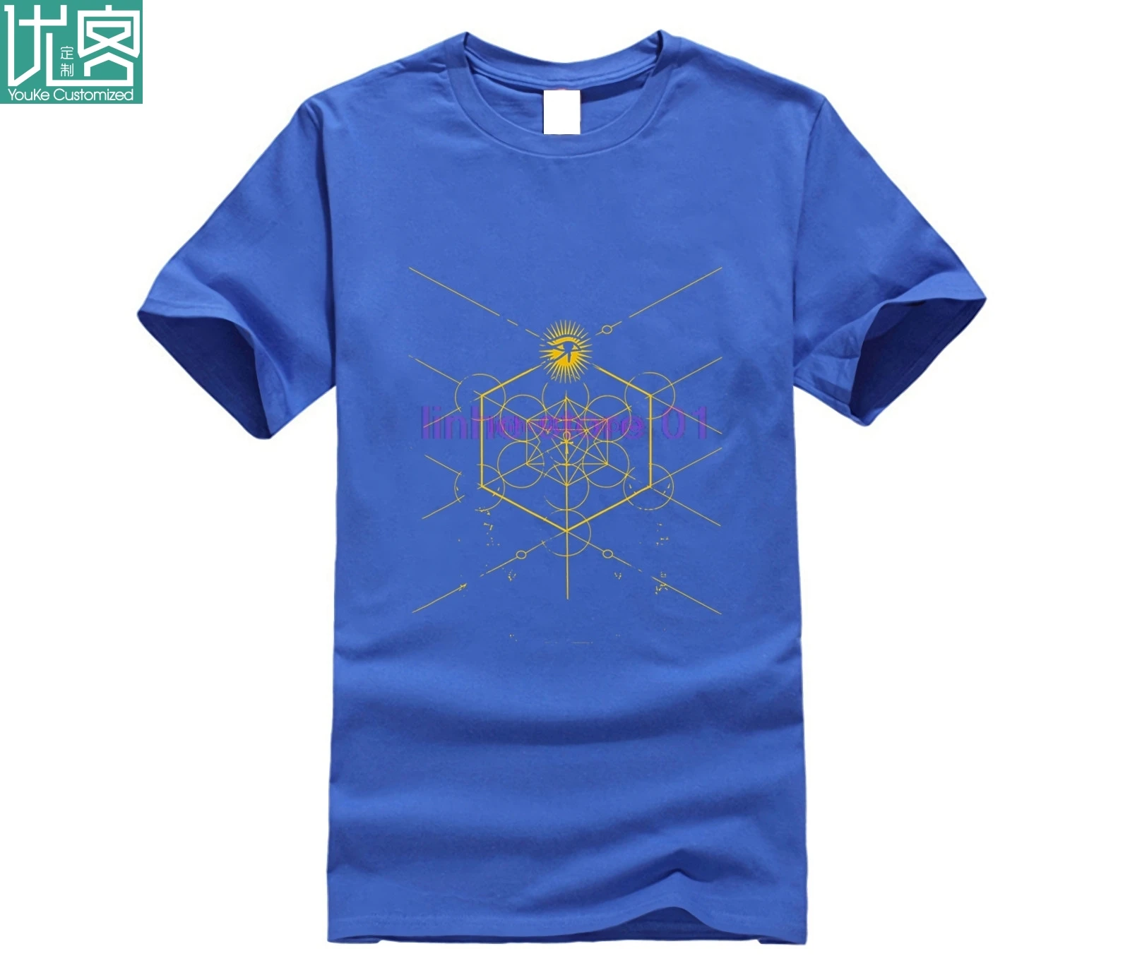 Мужская забавная футболка Женская крутая Sacred Geometry Science египетская HORUS HERU|Мужские