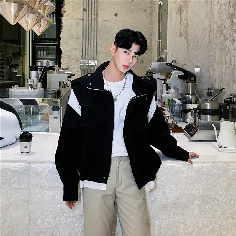 Мужские черный белый цвет облегающие рубашки с полосками на каждый день