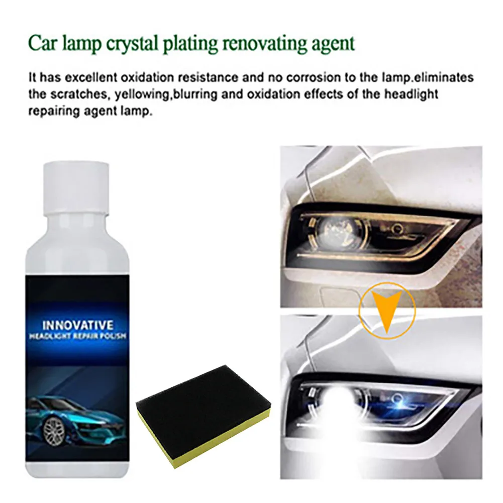 

Liquid Headlight Repair Fluid Kit Repair 20ml Accessories Automotive Car